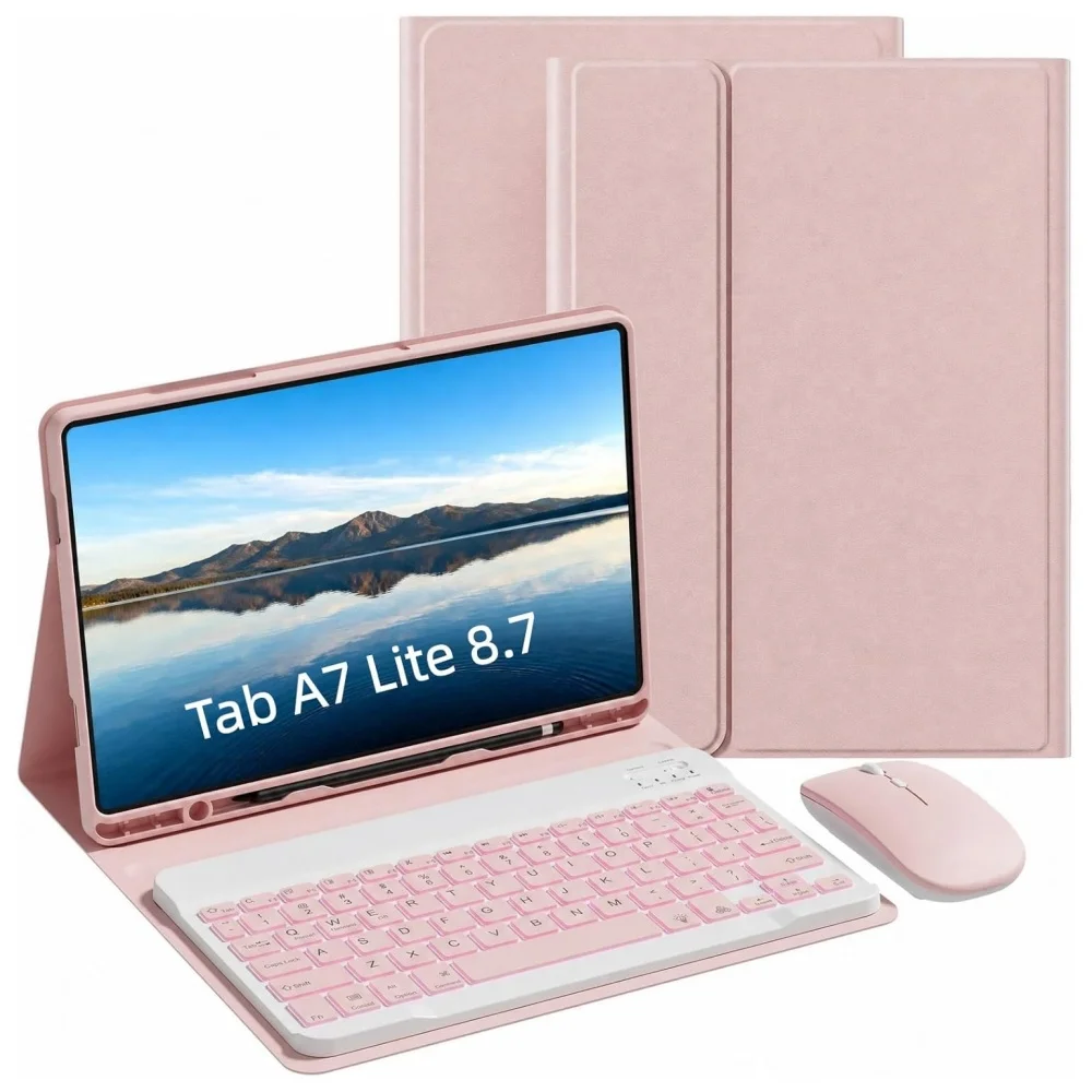 samsung-galaxy-tab-a7-lite-t220-t225-87インチタブレット用キーボードカバー付きケース、tab-a7-lite-87インチ2021用キーボードケース