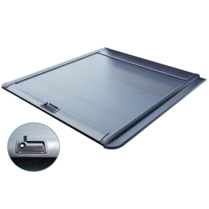 KQX High Quality Aluminum Alloy No Drill Retractable Locking Tonneau Cover For Universal Pickup Trucks