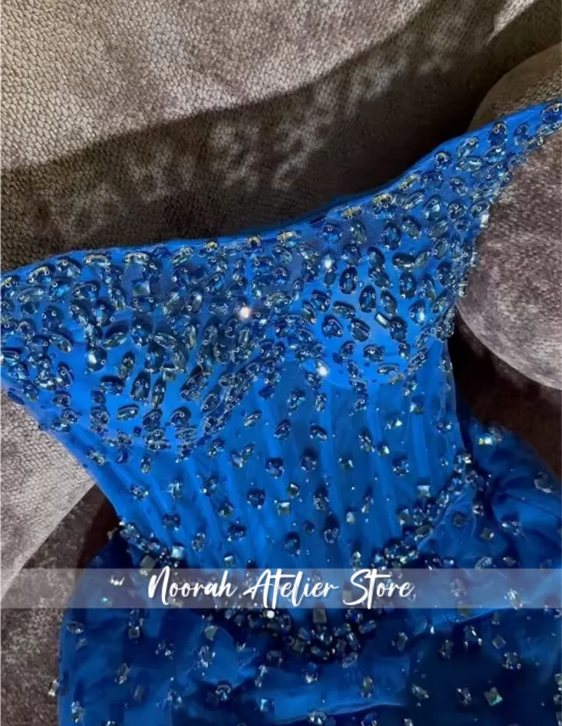 Novo colarinho quadrado frisado mangas compridas luxo de alta qualidade vestidos de noite femininos 2025 elegante vestido de festa de casamento personalizado