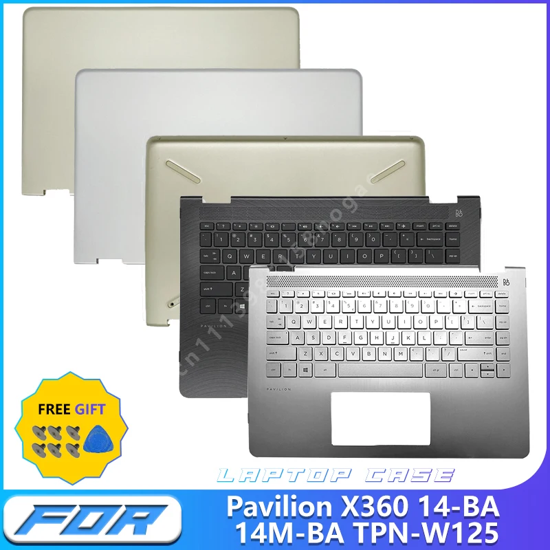 Tampa Traseira LCD para Notebook / Carcaça Superior / Tampa da Base para -Pavilion X360 14-BA 14M-BA TPN-W125 - Peça de Reposição