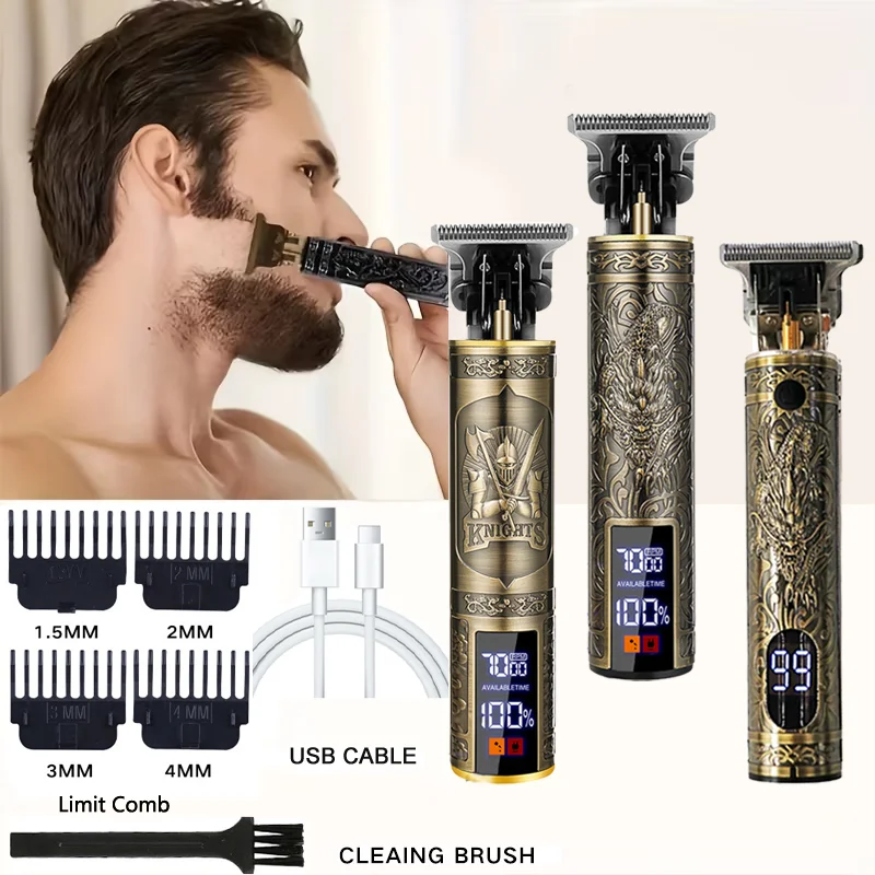 

T9 Professional Nasal / Hair Trimmer | USB Fast Charging Electric Hair Cutting Machine 0mm Portable for Men Home Haircut Tool