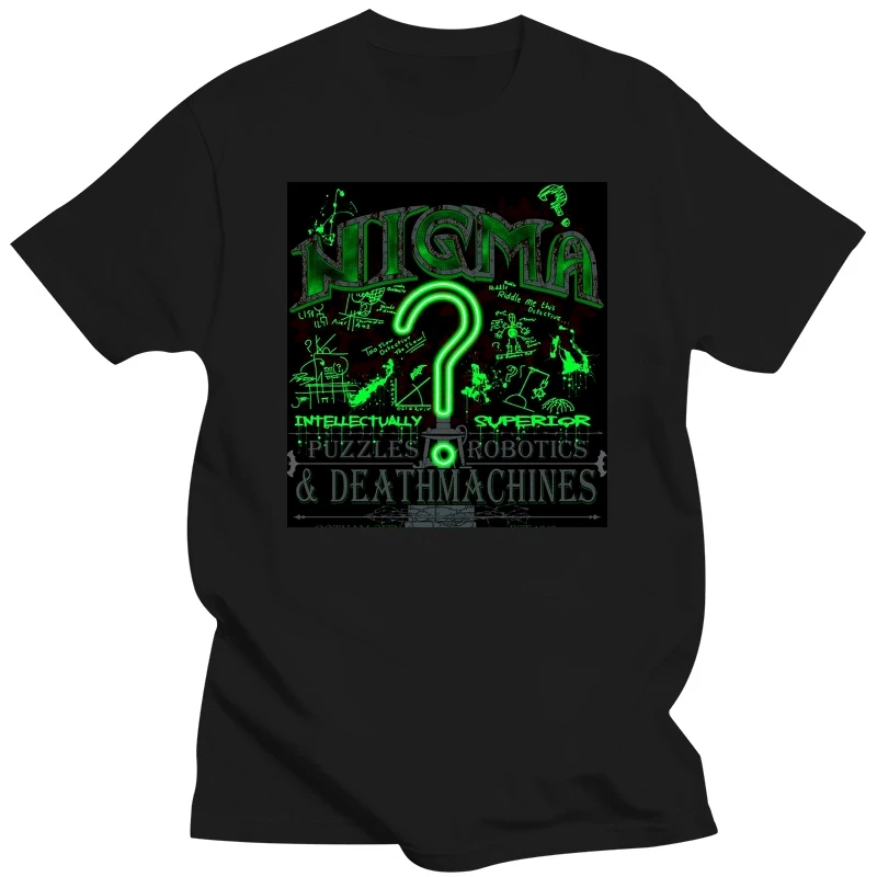 Men tshirt  Nigma Deathtraps   Riddler   T Shirt Printed T-Shirt tees top