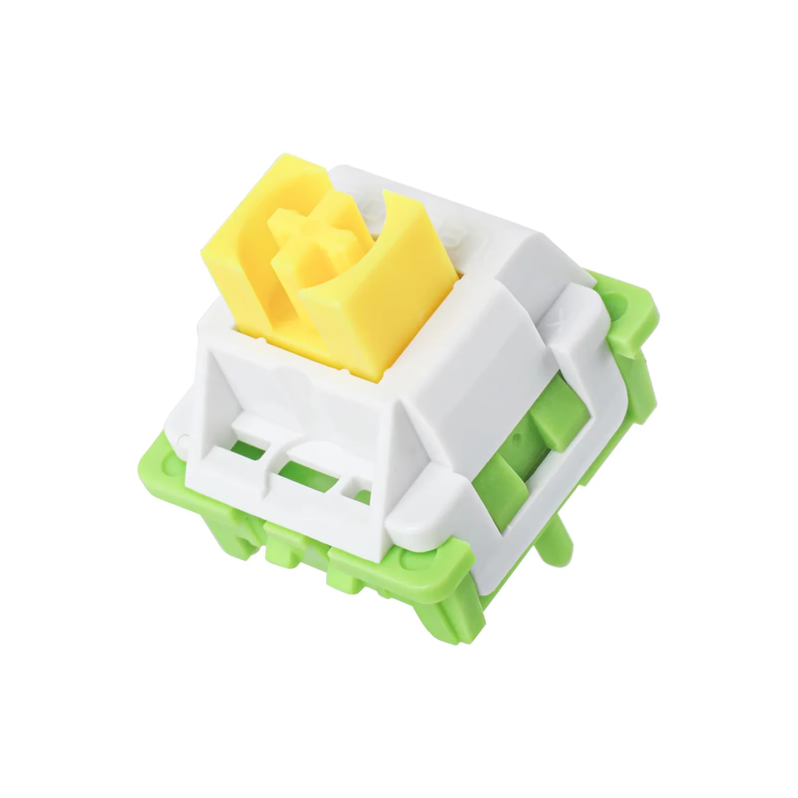 35 Pieces EPOMAKER X LEOBOG Chive Linear 5-Pin 46gf Linear Switch V2 with POM Stem Compatible with MX Keycaps