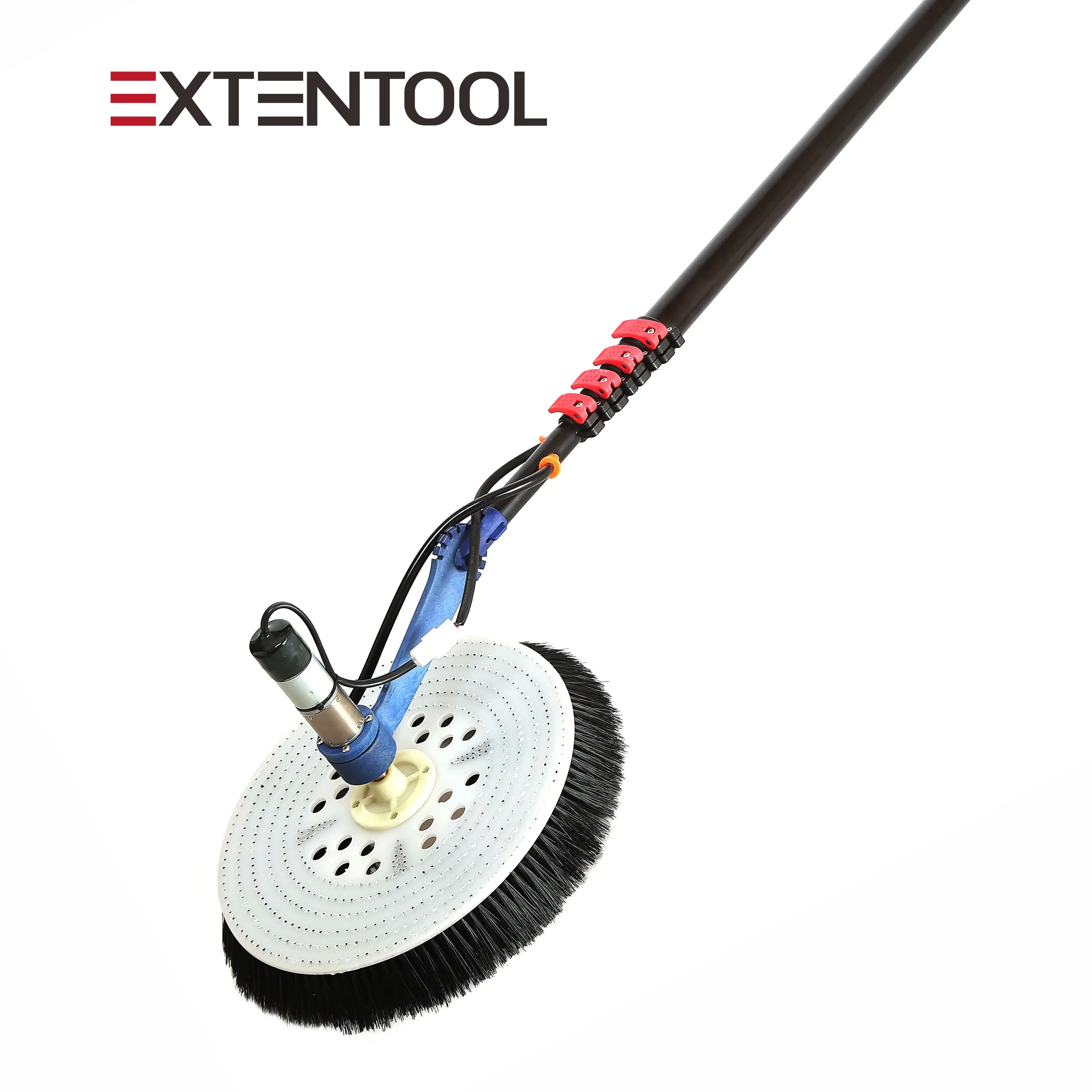 Extentool 7.5m Solar Photovoltaic Cleaning Machine Electric Cleaning Brush Window Roof Cleaner Telescopic Pole Tools