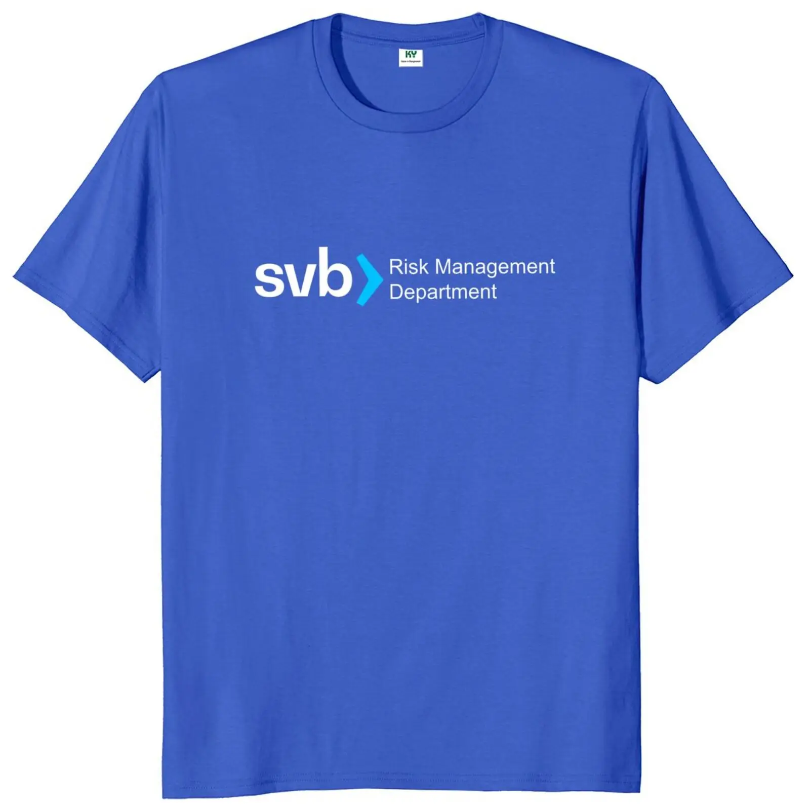 SVB Risk Management T Shirt Funny Finance Humor Geek Gift Short Sleeve EU Size O-neck 100% Cotton Unisex Casual Tee Tops