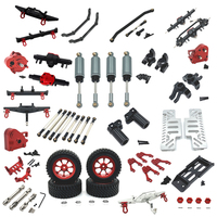 Metal Shock Mount Servo Mount Steering Knuckle Links Rod C Hub Carrier Skid Plate for MN128 MN86 MN86S G500 1/12 RC Car Upgraded