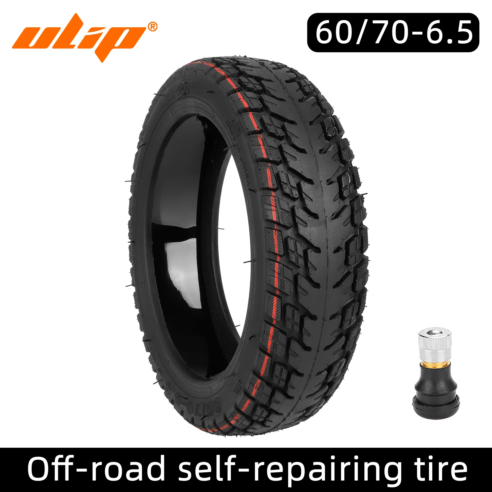 ULIP Scooter 60/70-6.5 Off-Road Tubeless Tire With Goo For Ninebot Max G30 Series Scooter Self-Healing Off-Road Gel Vacuum Tyre