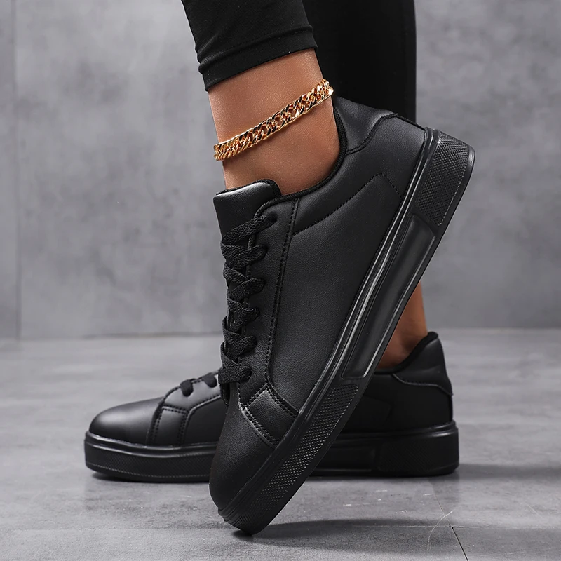 

Leather Men Shoes Sneakers Trend Casual Shoes Leisure Male Sneakers Footwear Men Vulcanized Shoes Couple Shoes Women Shoes