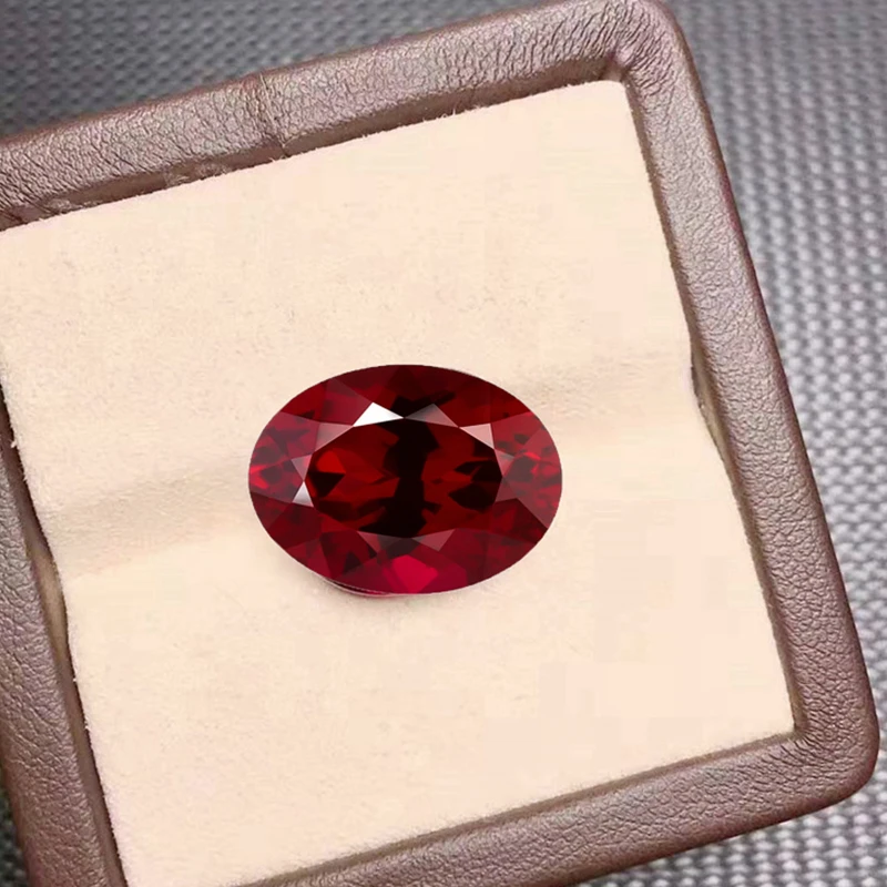 

Premium Ruby Test Mohs Hardness Gems Oval Faceted Cut for Jewelry Making/Gem Collection/DIY Pretty Stone Box Pack Gemstone