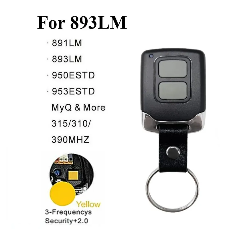 891LM Yellow Learn Button Garage Door Remote For Liftmaster 891LM 893LM Chamberlain 953ESTD 950ESTD Sears Craftsman Remote