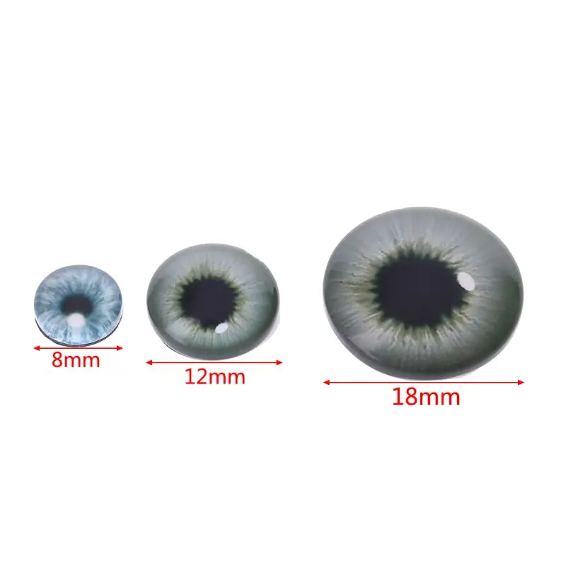 Y1UB 20Pcs Glass for Doll Eyes Animal DIY Crafts Eyeballs For Dinosaur Eye Accessorie