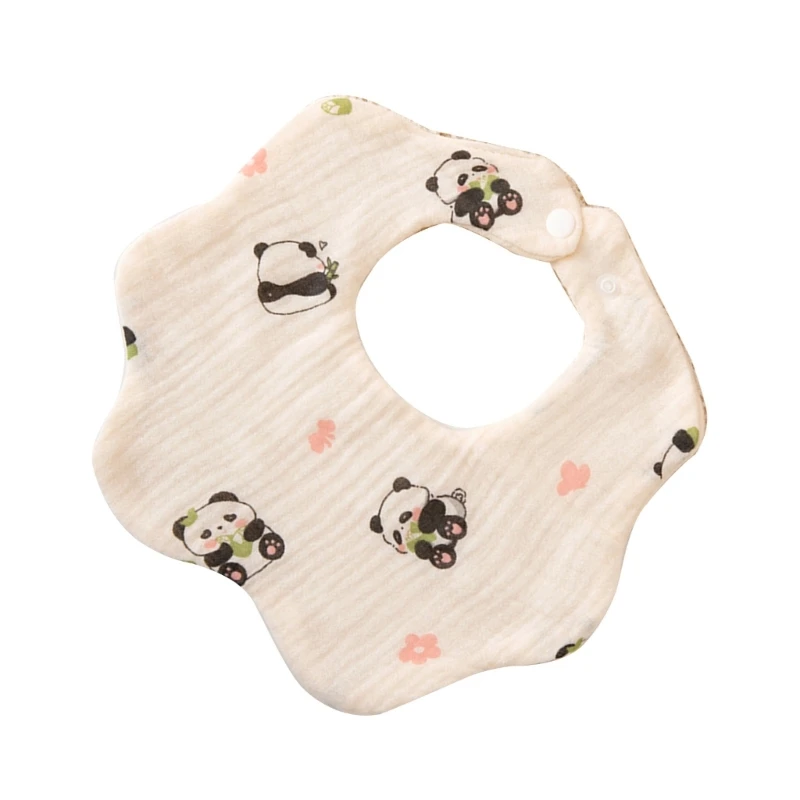 Practical Fedding Bib for Baby Small Neckerchief Absorbent Drooling Bib Towel Soft & Breathable Newborns Burping Cloth