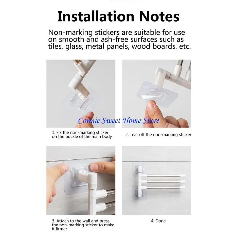 LXAF Creative Towel Bar Wall Mount Bathroom Towel Rack Holder Storage Space Saving Towel 2/3/4/5 Ar