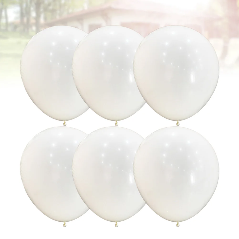 

6 Pcs Wedding Balloons Bridal Shower Decorations for Birthday 36inch Extra Large Wall Latex Party