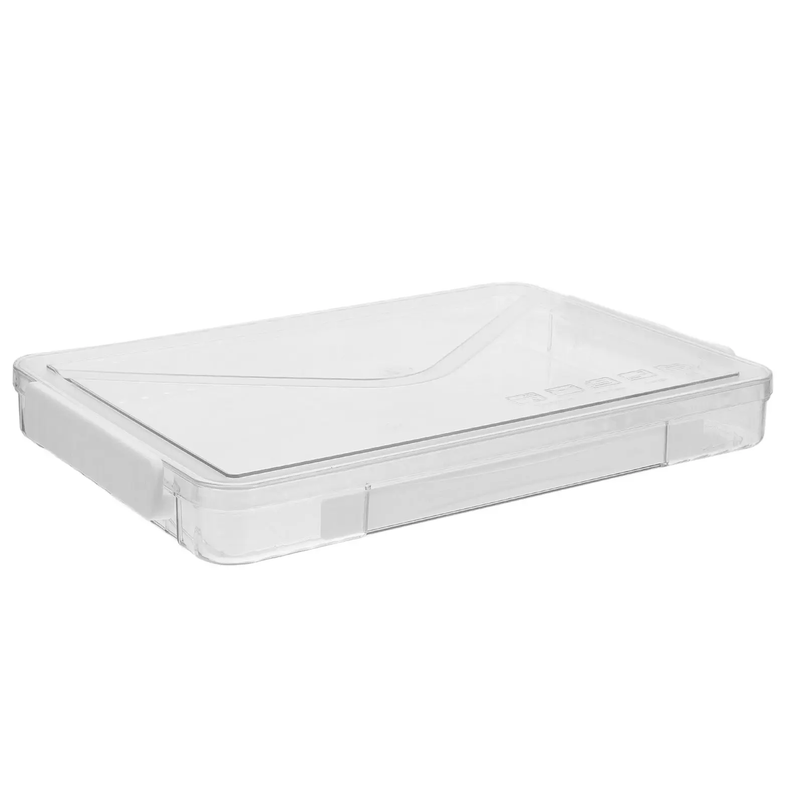 

Pet Transparent Document Storage Box Portable Lid Handle Waterproof Organizer File Box for Certificates Documents