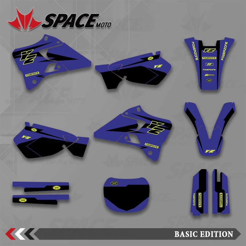

SPACE MOTO графический фон наклейки наклейки мотоцикл для YAMAHA YZ 125 250