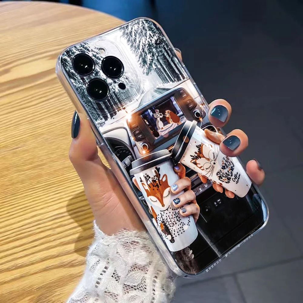 عيد الميلاد قضية الهاتف آيفون 17 برو 16 13 برو ماكس 11 15 14 زائد 12 الهواء 16E 17 برو ماكس 16 برو ماكس سيليكون للصدمات فوندا غطاء