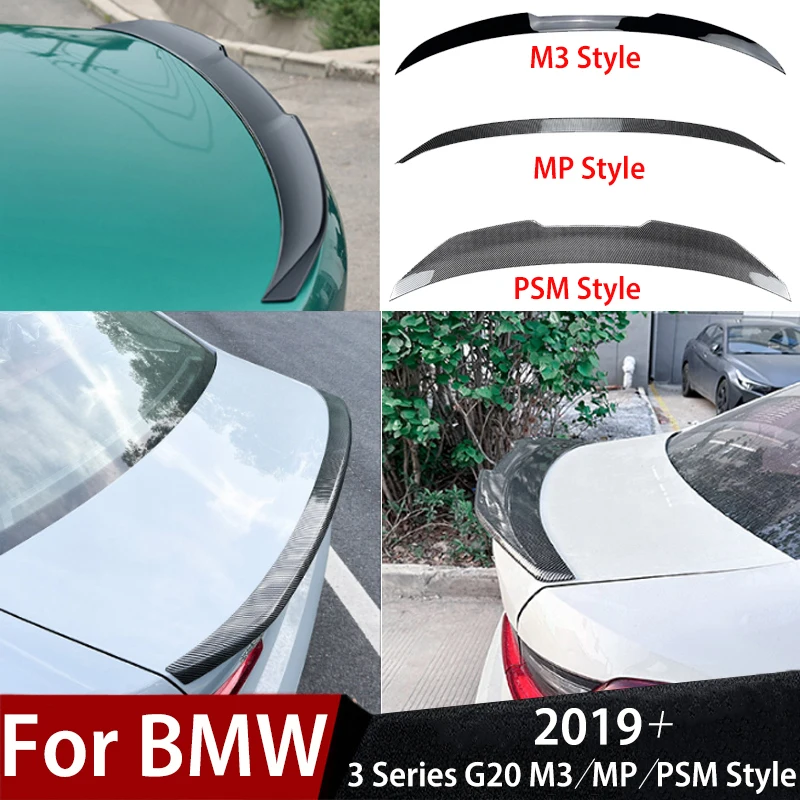 

Для BMW 3 серии G20 320i 325i 330i M340i 320d 2019+ M3/MP/PSM стиль автомобиля задний багажник сплиттер спойлер крыло Bodykit тюнинг