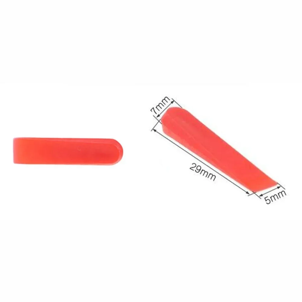 100 Pcs Plastic Tile Spacers Reusable Positioning Clip Wall Floor Red Leveler Wall Tile Leveling System Laying Tiling Tools