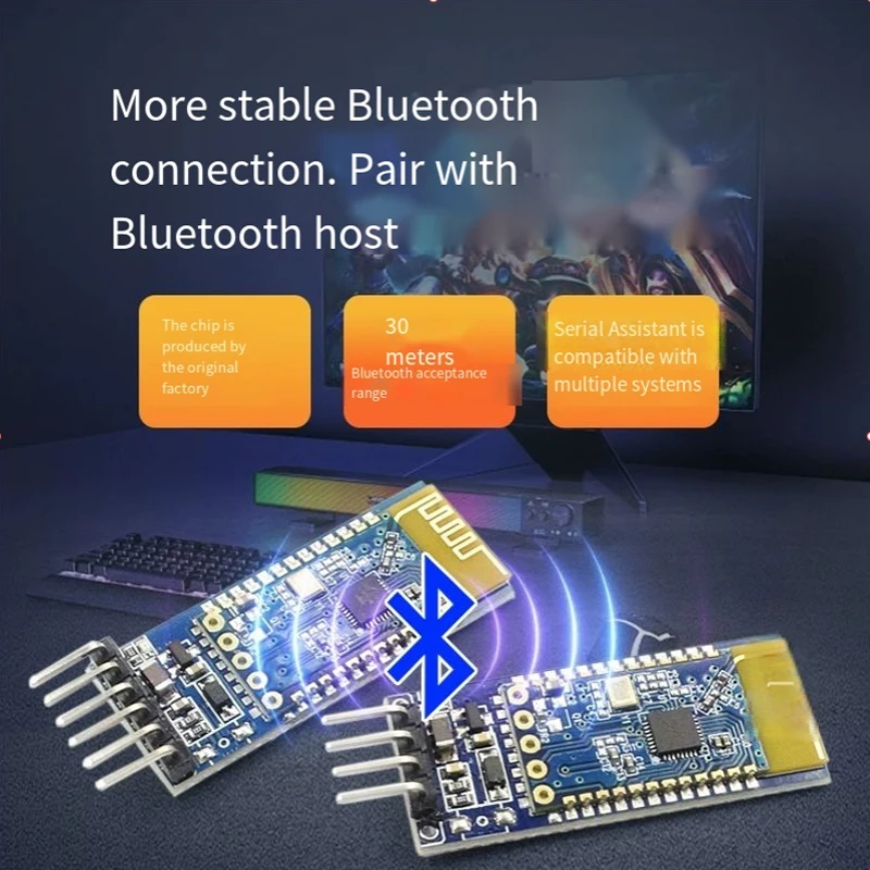 Módulo Bluetooth 3.0 SPP transmissão transparente compatível com escravo HC-05/06 JDY-31