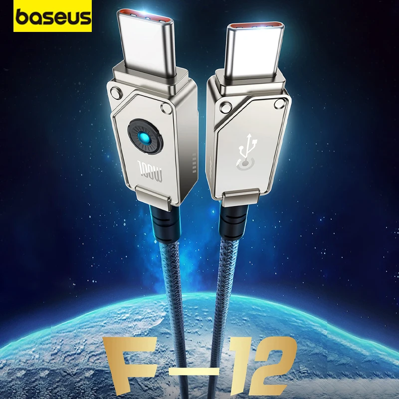 Baseus Fast Charging Data Cable Type-C To Type-c PD100W for iPhone 15 Charger Cable Quick Charge for iPhone 15 Promax 15 Plus