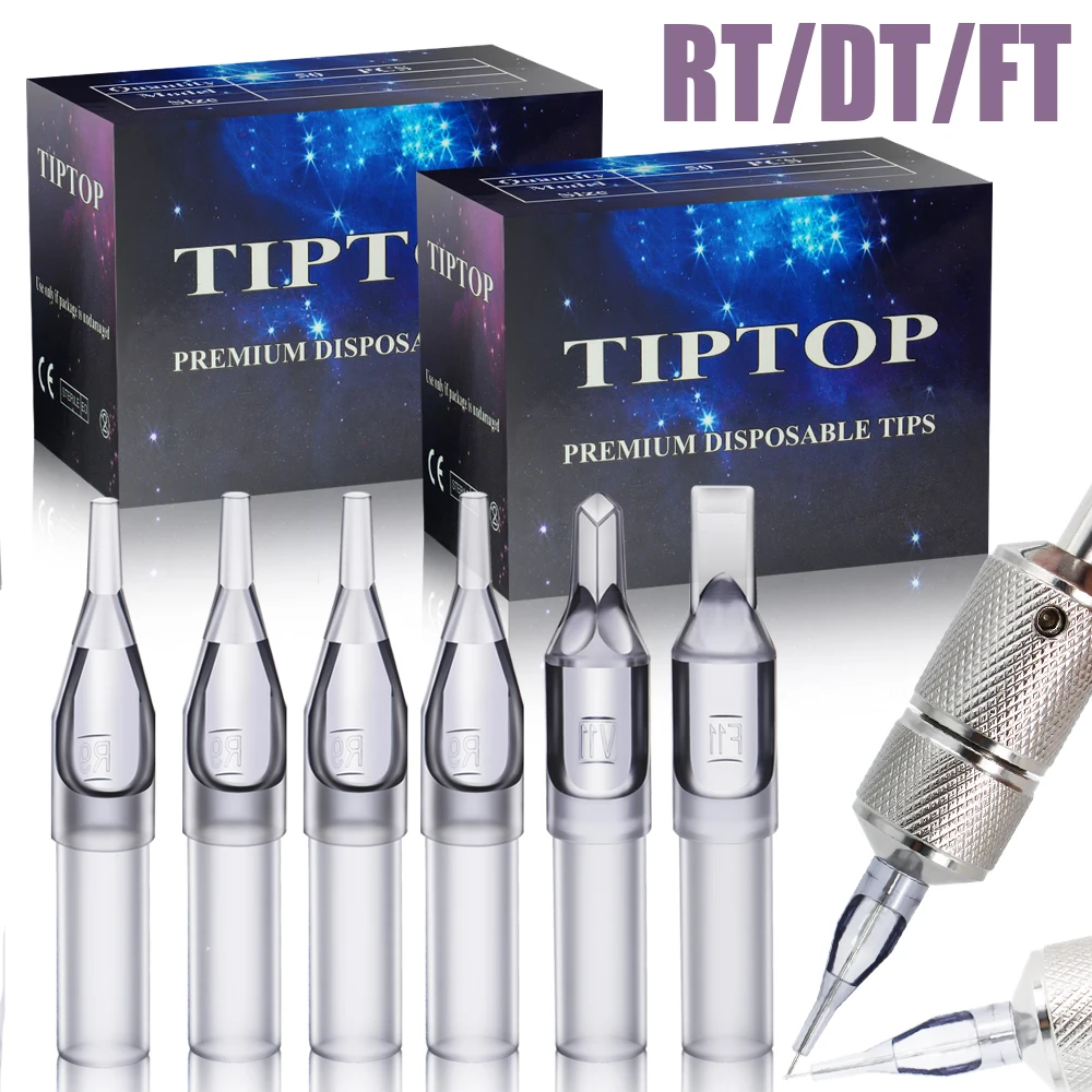 

50/100 шт. серые одноразовые наконечники для татуировки, стерилизованные пластиковые насадки для татуировки, трубка-насадка для игл для тату-пулемета