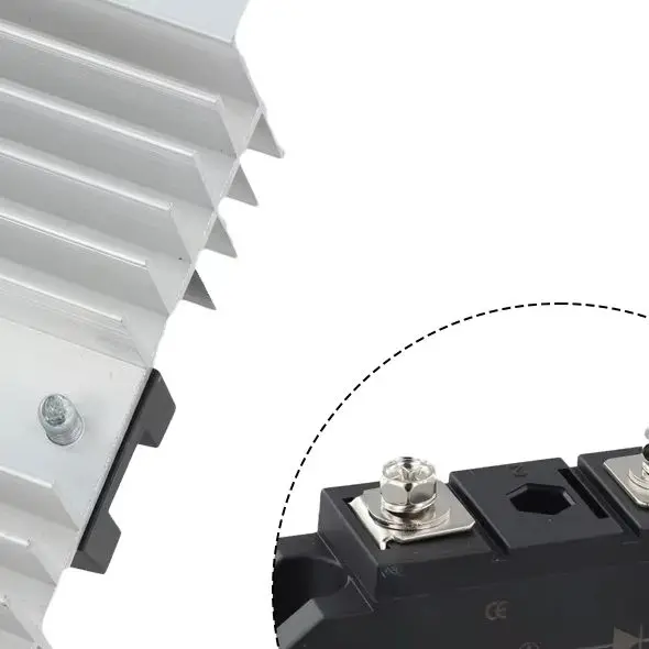 For MD100A1600V 100A 1600V Solar Diode With Heat Sink For PV Panel Auto Power Supply Motor Soft Starter Industrial Use