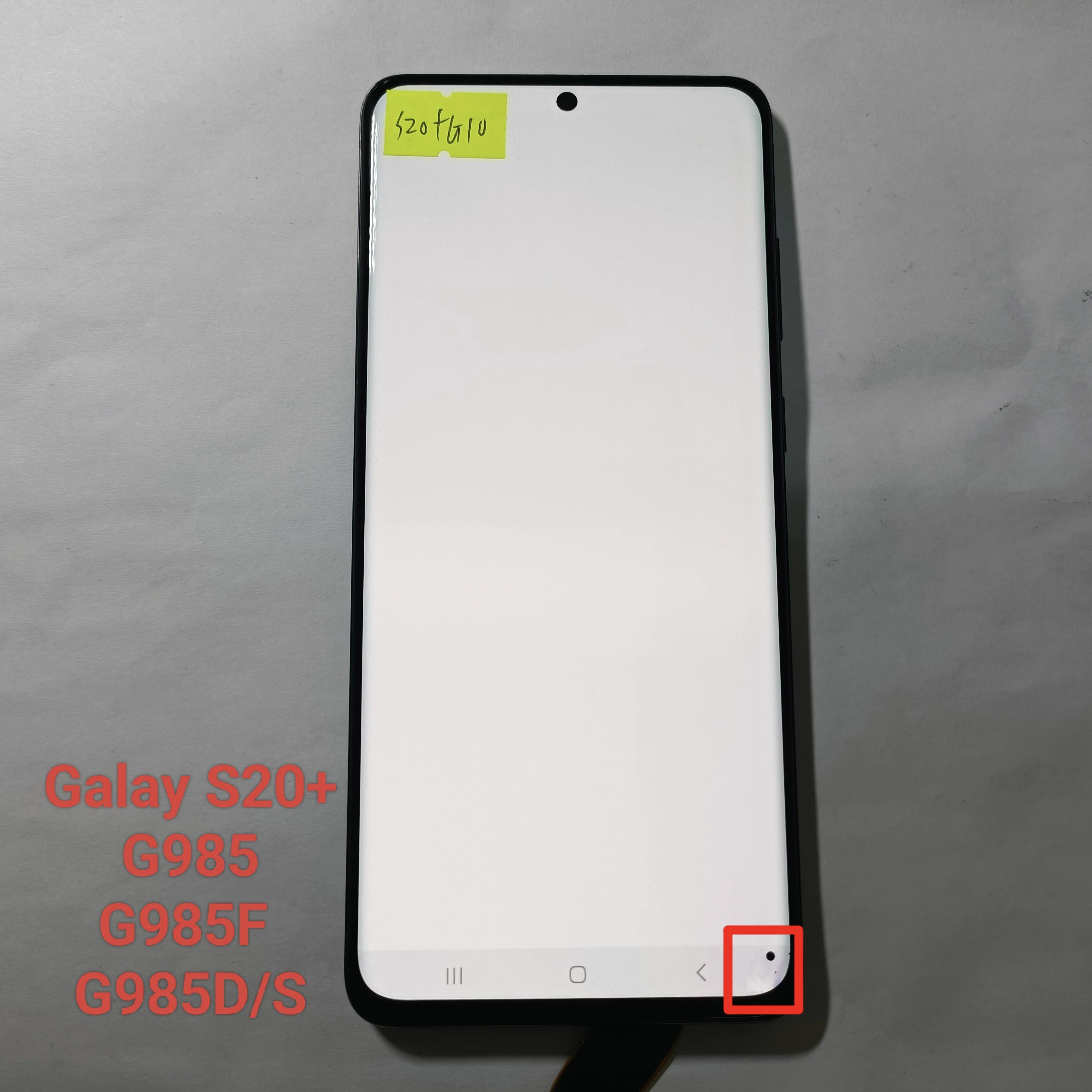 Galaxy S20+digital instrument, display screen assembly suitable for S20 Plus SM-G985 G985F G985U G985D/S defective series