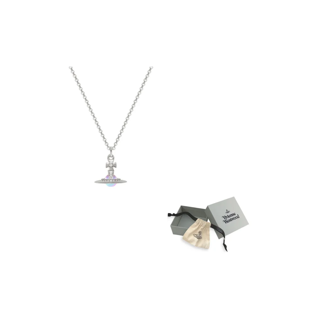 

Vivienne Westwood Crystal, Metal, Gemstone Aurora Ball Pendant Necklace Women's Silver/Aurora 63020098-02P628