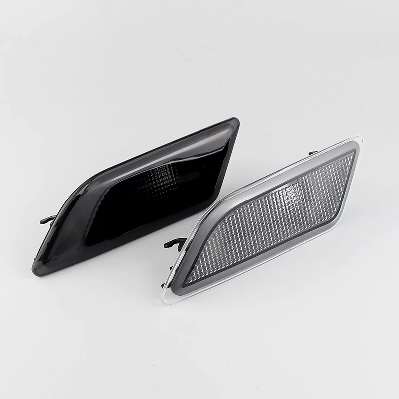 1Pair For Mercedes Benz W204 C180 C200 C250 C300 C350 Front Bumper Reflector Side Marker Black Shell OEM#:2128200021 2128200121 view 4