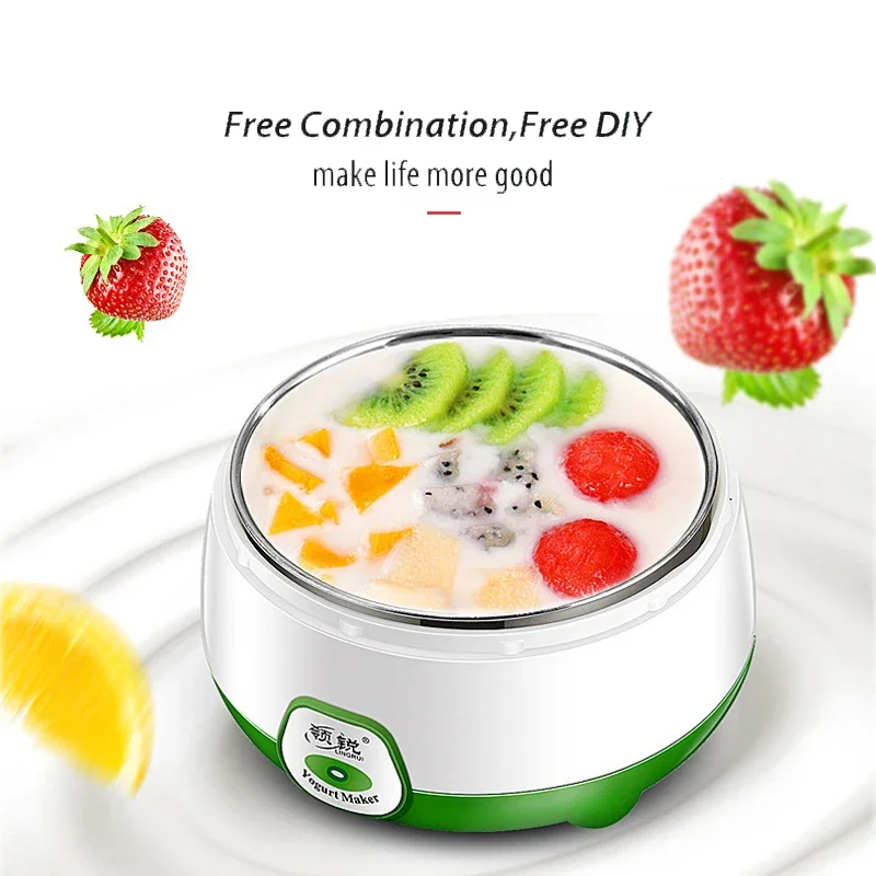 Yogurt Maker Mini Automatic Machine Household DIY Tools Kitchen Appliances Stainless Steel Tank Appliances