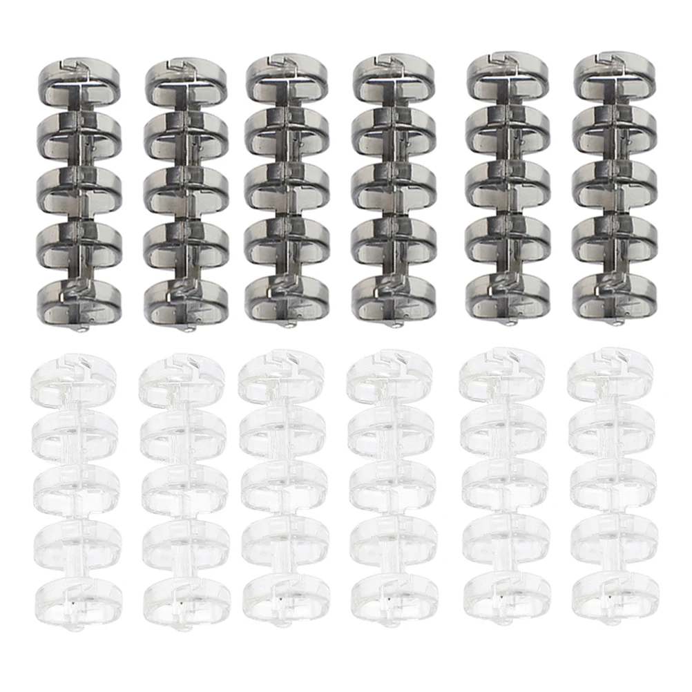 

20Pcs Binder Rings Plastic Detachable Ring Clips for Scrapbooking Book Binding Index Cards Loose Leaf Stationery