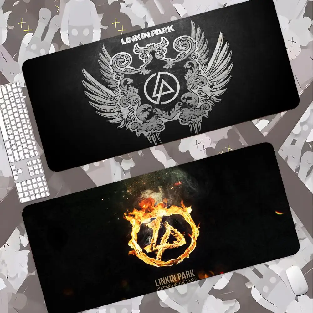 Linkin Park Mouse Pad Gamer Keyboard Mat Pads Gaming Desk Protector Laptops Large Mousepad Cartoon Deskmat