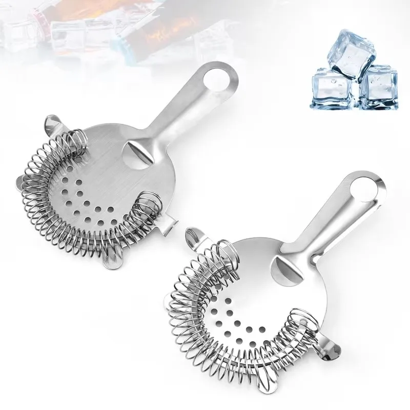 Strainer Stainless Steel Bar Strainer Multifunction Strainer Cocktail Professional Cocktail Bar Home Kitchen Bartender Tools