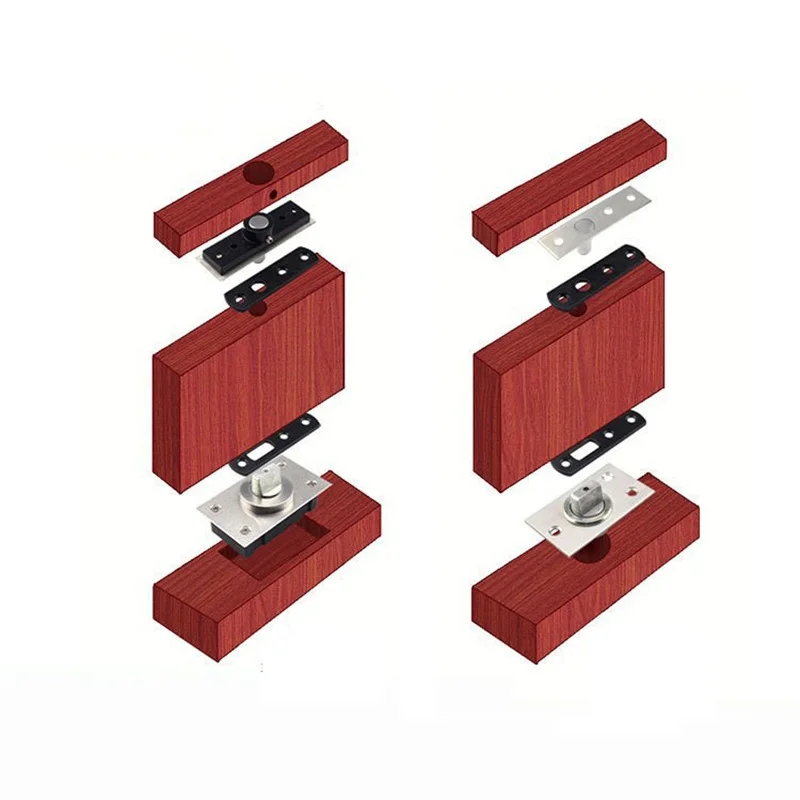 Heavy Springless 360 Degrees Pivot Hinge Top Floor Mount