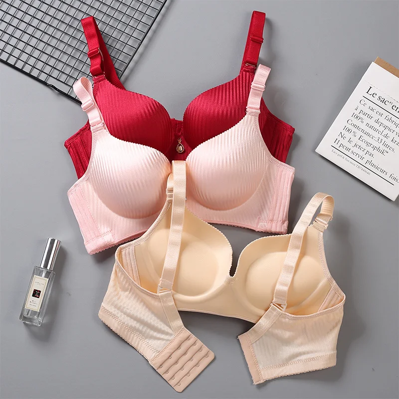 Thickened Bra Suit Gathering Adjustment Super Thick 8cm Chest Chest Sexy Bra Without sexy​ ​lingerie women