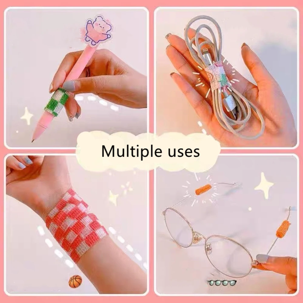 Cute Finger Bandage Student Combination Writing Finger Anti-Wear Hand Tape Cartoon Anti-Wear Anti-Cocoon Self-Adhesive Finger Gu