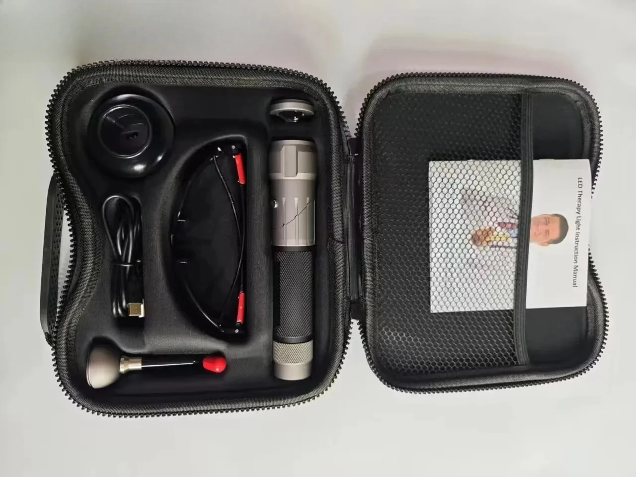 المهنية المخصصة متعددة الوظائف العلاج الشعلة لتخفيف الآلام 3 في 1 المحمولة قابلة للشحن الأحمر الأشعة تحت الحمراء العلاج بالضوء الشعلة #5