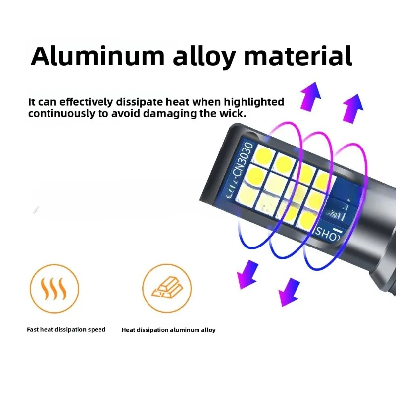 مصابيح الضباب LED للسيارة الجديدة: 24-SMD H11/H8، 9006/9005، H4، H7، Psx24W مصابيح الضباب فائقة السطوع