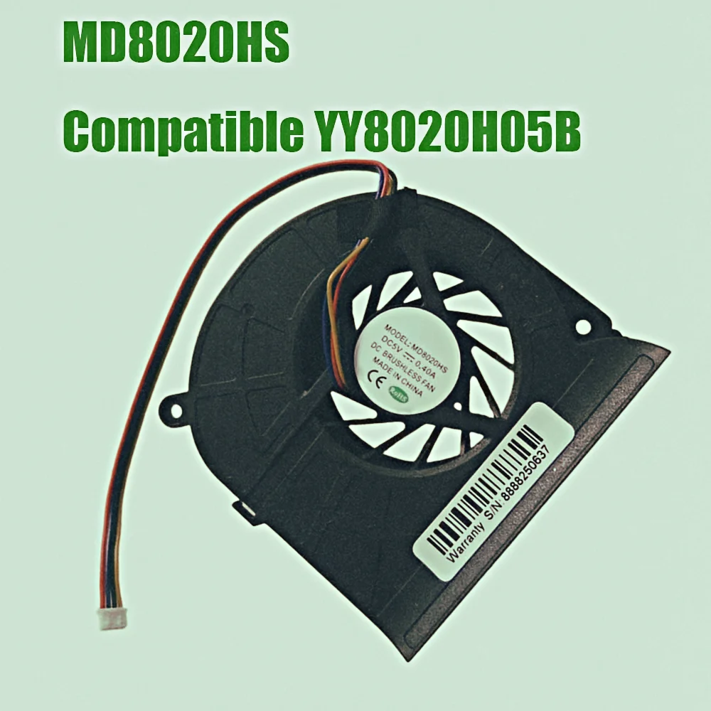 

MD8020HS Compatible YY8020H05B DC5V 0.40A 4PIN Replacement MINI PC CPU Fan