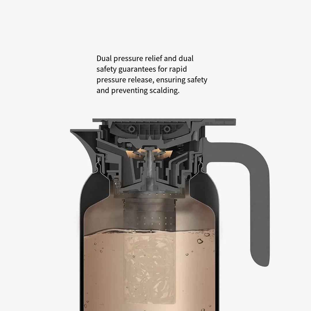 Xiaomi Titanium 1.2L Capacity Pot For Hot/Cold Insulation Kettle Antibacterial with Tea Warehouse Coffee Tea Dispenser Mijia Cup