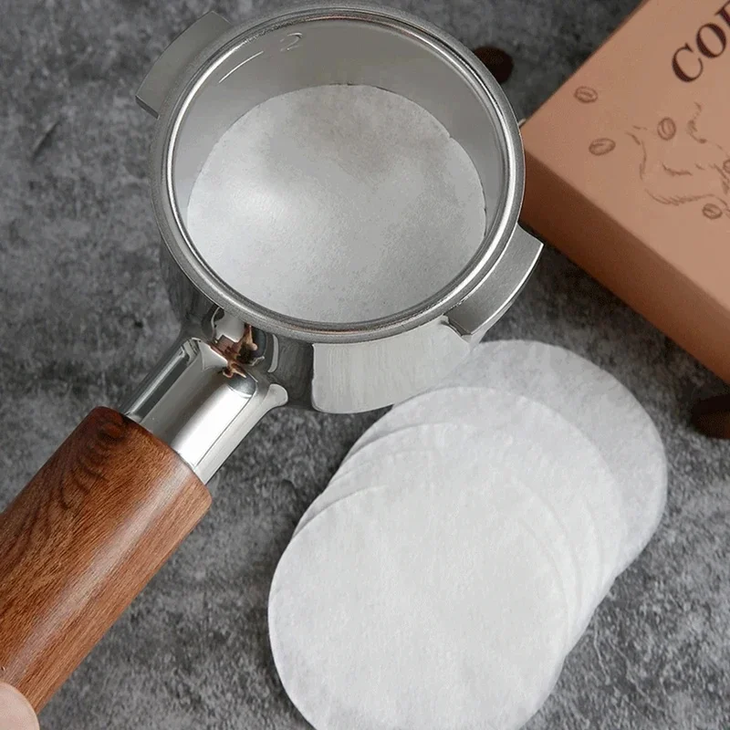 100-300pcs Coffee Filter Paper 51/54/58mm Disposable Secondary Water Filter Papers Espresso Portafilter Accessories Barista Tool