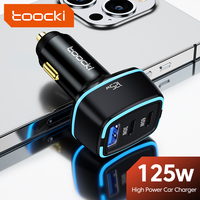 Toocki 125W USB Car Charger for Samsung QC PD 3.0 68W 80W Fast Charging Type C Car Phone Charger for iPhone 15 14 Pro Max Xiaomi