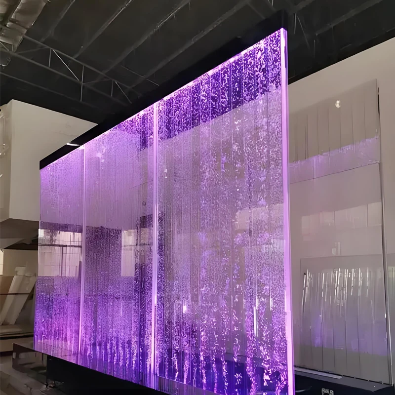 custom.Customizable LED Lights Swimming Pool Artificial Cascade Wall Hanging Decoration Waterfall Fountain Garden Ornament