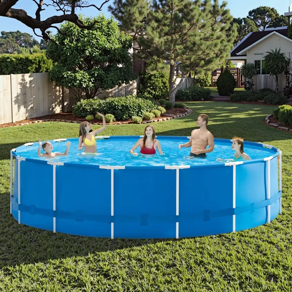 

Простой сборный уличный каркасный бассейн круглой формы для взрослых