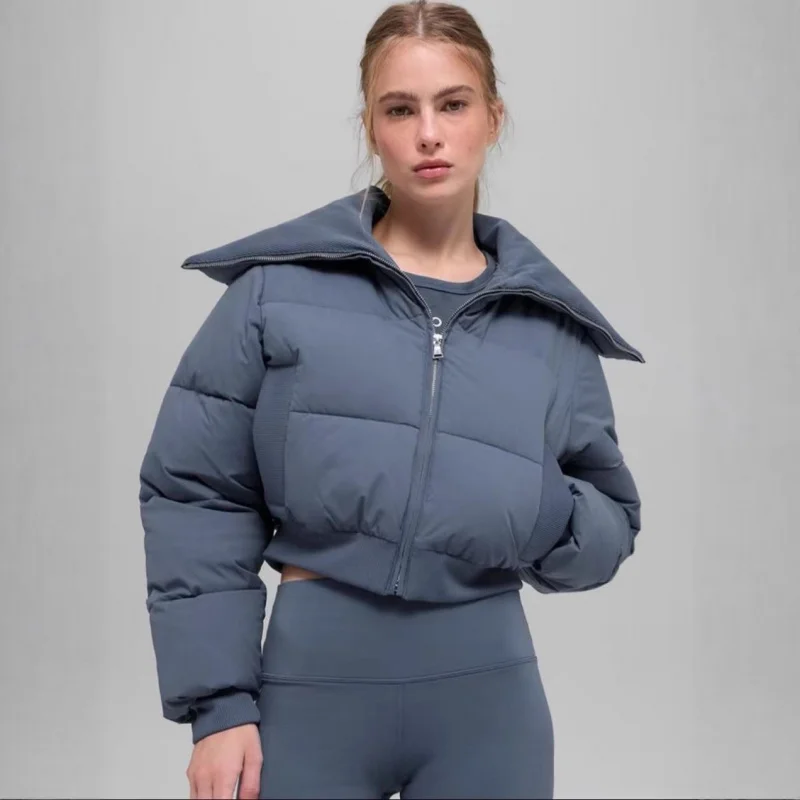 

Women 2025 Winter Oversized Padded Jacket Large Lapel Thick Warm Coat Hip Hop Streetwear Urban Style Loose Fit Casual Outerwear