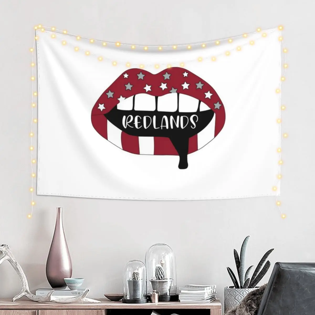 

Redlands Lips Tapestry Cute Decor Room Decor For Girls Home Decor Aesthetic Christmas Decoration Tapestry