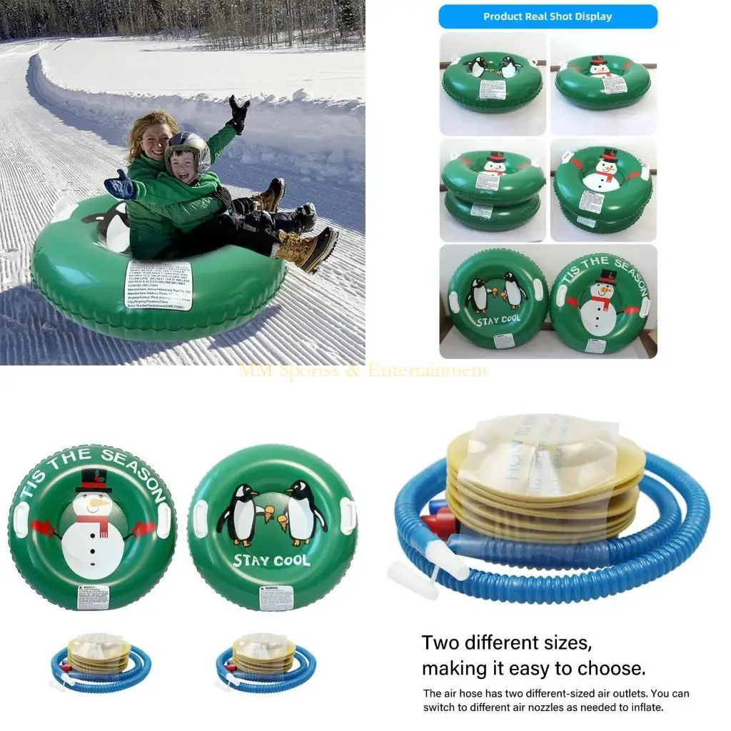 

31BE Quick Winter Ski Tube Thickened Base Perfect For Outdoor Snow Activity