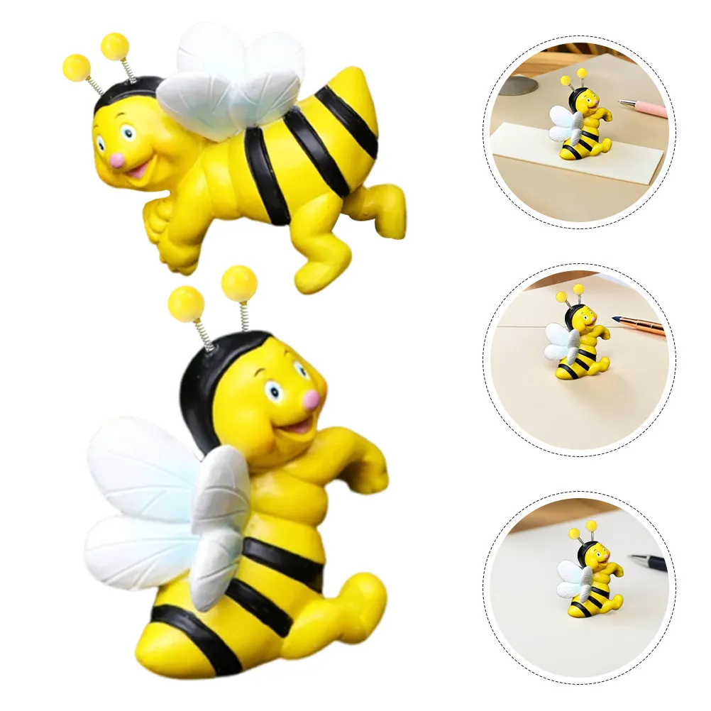 2Pair Bee Flower Pot Hanger Resin Hanging Sculpture Cute Climbing Garden Decor Statue Patio Balcony Lawn Outdoor Indoor Ornament