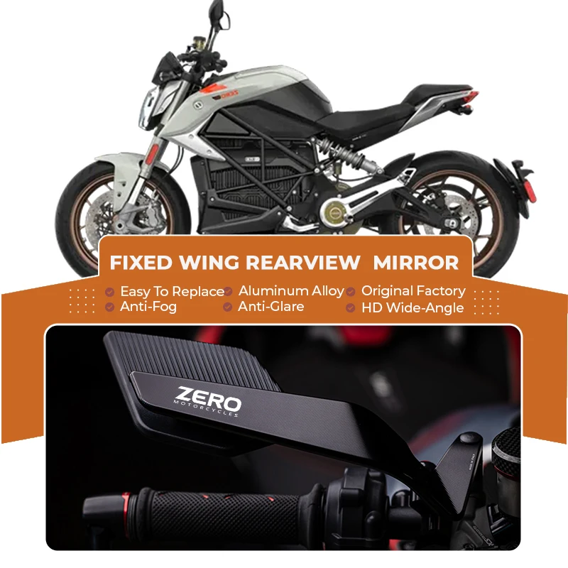 

Motorcycle Wide View Convex Mirrors Anti Glare Alloy Wind Wing For ZERO JDM DS DSR FX FXE FXS SR/F SR SR/S ZERO JDM DS DSR FX